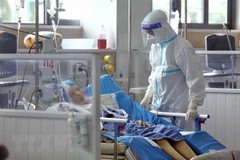 Điều trị cho bệnh nhân COVID-19 nặng. (Ảnh: Minh Quyết/TTXVN) 