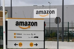 Logo của Tập đoàn Amazon. (Ảnh: AFP/TTXVN) 