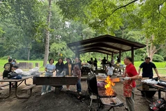 Ngày hội các gia đình “Làng Việt” năm nay được tổ chức tại công viên Rock Creek với sự tham dự của hơn 150 người vào ngày Chủ nhật 11/8. (Ảnh: Kiều Trang/Vietnam+)