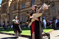 Sinh viên quốc tế tại trường đại học ở Sydney, Australia. (Ảnh: AFP/TTXVN) 