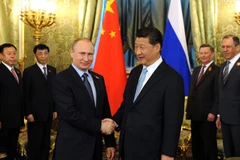 Tổng thống Nga Vladimir Putin và Chủ tịch Trung Quốc Tập Cận Bình. (Nguồn: TASS) 