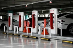 Trạm sạc của Tesla. (Nguồn: Reuters) 