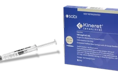 Thuốc Kineret được bào chế bởi Sobi.(Nguồn:Kineret)