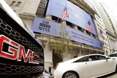 Xe ôtô gắn logo của General Motors. (Ảnh minh họa: AFP) 