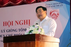 Phó Chủ tịch Ủy ban Nhân dân tỉnh Ninh Thuận Trịnh Minh Hoàng. (Ảnh: Công Thử/TTXVN)