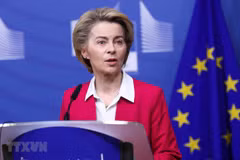 Chủ tịch Ủy ban châu Âu (EC) Ursula von der Leyen. (Ảnh: THX/TTXVN) 