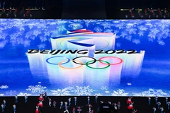 Các nghệ sỹ biểu diễn trong lễ khai mạc Olympic mùa Đông Bắc Kinh 2022 tại Sân vận động quốc gia ở thủ đô Bắc Kinh, Trung Quốc, ngày 4/2/2022. (Ảnh: THX/TTXVN)