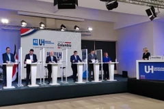 Các ứng cử viên tổng thống Costa Rica tại cuộc tranh luận ngày 19/1/2022. (Nguồn: as-coa.org) 