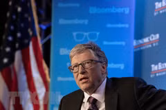 Tỷ phú Bill Gates, nhà đồng sáng lập Quỹ Bill & Melinda Gates, phát biểu tại một sự kiện ở Washington, DC, Mỹ. (Ảnh: AFP/TTXVN) 