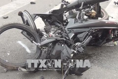 Hiện trường tai nạn.(Nguồn: TTXVN)