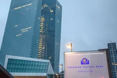 Trụ sở ECB tại Frankfurt am Main, Đức. (Ảnh: AFP/TTXVN)