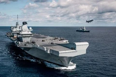 Tàu sân bay HMS Queen Elizabeth. (Nguồn: PA) 