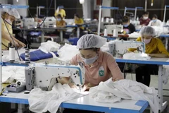 May hàng xuất khẩu. (Ảnh minh họa. Nguồn: TTXVN) 