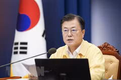 Tổng thống Hàn Quốc Moon Jae-in. (Ảnh: YONHAP/TTXVN)