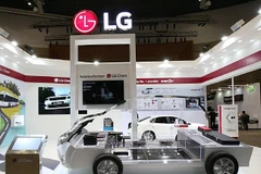 Sản phẩm pin xe điệ. (Ảnh: koreabizwire.com)