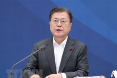 Tổng thống Hàn Quốc Moon Jae-in. (Ảnh: Yonhap/TTXVN) 