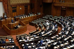 Toàn cảnh một phiên họp Thượng viện Nhật Bản ở thủ đô Tokyo. Ảnh: AFP/TTXVN 