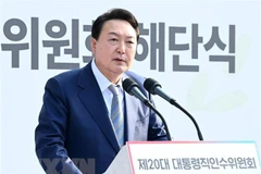 Tổng thống đắc cử của Hàn Quốc Yoon Suk-yeol. (Ảnh: YONHAP/TTXVN) 