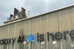 Sự kiện Galaxy Unpacked tổ chức tại Carrousel du Louvre tại Paris. (Nguồn: The National)