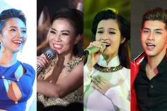 'Bộ tứ quyền lực' của 'Giọng hát Việt' 2017. (Ảnh: CTS)