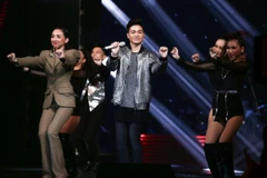 Sở hữu giọng hát phi giới tính độc đáo nhưng chiến lược một màu khiến Tùng Anh vẫn bị loại trước vòng bán kết. (Ảnh: CTS) 