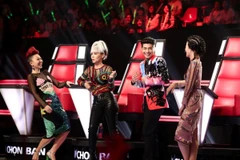 Bộ tứ 'ghế nóng' Giọng hát Việt 2017. (Ảnh: CTS) 