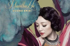 Hình ảnh Phạm Thu Hà trên sản phẩm đĩa than hát Phạm Duy. (Ảnh: CMV) 