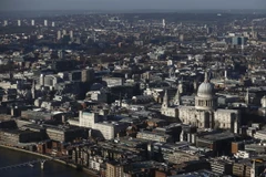 Toàn cảnh London nhìn từ tầng 68 của tòa tháp Shard. (Nguồn: AFP/TTXVN)