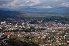Toàn cảnh thành phố Stepanakert được coi là thủ phủ Nagorny Karabakh ngày 4/4. (Nguồn: AFP/TTXVN)