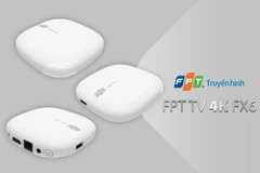 Bộ giải mã thế hệ thứ 4 có tên gọi FPT TV 4K FX6. (Ảnh: FPT)