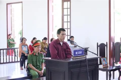 Bị cáo Hải tại phiên tòa. (Ảnh: Đậu Tất Thành/TTXVN)