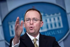 Quyền Chánh Văn phòng Nhà Trắng Mick Mulvaney trong cuộc họp báo tại Washington, DC, ngày 20/1/2018. (Ảnh: AFP/ TTXVN)