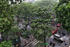 Khu vực nội thành Hà Nội. (Ảnh: Thành Đạt/TTXVN)