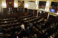Toàn cảnh một phiên họp của Quốc hội Bolivia ở La Paz ngày 12/11/2019. (Ảnh: AFP/TTXVN)