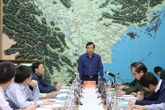 Phó Trưởng ban Ban Chỉ đạo Trung ương về Phòng, chống thiên tai Trần Quang Hoài phát biểu. (Ảnh: Vũ Sinh/TTXVN)