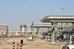Một nhà máy của Tập đoàn năng lượng quốc gia Aramco. (Ảnh: AFP/TTXVN)