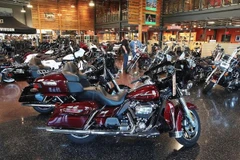 Xe máy phân khối lớn của Mỹ chính thức bị đánh thuế tại EU. (Nguồn: AFP)