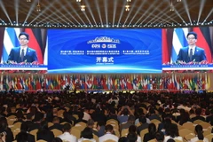 Phó Thủ tướng Vũ Đức Đam phát biểu tại lễ khai mạc. (Ảnh: Trung Kiên/TTXVN)