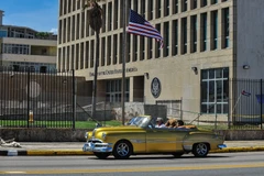 Đại sứ quán Mỹ tại La Habana, Cuba. (Nguồn: AFP/TTXVN)