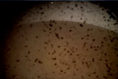 Hình ảnh đầu tiên do tàu InSight truyền về Trái đất. (Nguồn: BI)