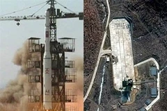 Bãi thử nghiệm hạt nhân ngầm ở Puggye-ri, phía Đông Bắc Triều Tiên. (Nguồn: AFP)