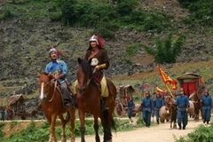 Cảnh trong phim "Huyền sử thiên đô". (Ảnh: Đoàn làm phim cung cấp)