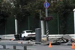 Hiện trường một vụ tai nạn giao thông ở Nga. (Nguồn: AFP)