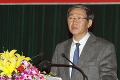 Trưởng Ban Tuyên giáo Trung ương Đinh Thế Huynh. (Ảnh: Nguyễn Dân/TTXVN)