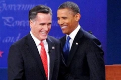 Hai ứng cử viên tổng thống Mỹ Barack Obama và Mitt Romney. (Nguồn: AFP/Getty images).