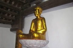 Tượng Phật Adida thời Lý. (Ảnh: Nguyễn Trường/Vietnam+) 