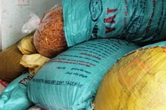 Măng tẩm lưu huỳnh bị cơ quan chức năng tỉnh Thanh Hóa thu giữ. (Nguồn: vnexpress.net).