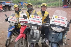 Taxi xe ôm Thân Thiện. (Ảnh: Quỳnh Trang/Vietnam+)