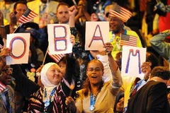 Những người ủng hộ Tổng thống Barack Obama tại đại hội ngày 4/9. (Nguồn: AFP/TTXVN).