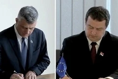 Thủ tướng Serbia và Kosovo ký thỏa thuận bình thường hóa quan hệ. (Nguồn: euronews.com)